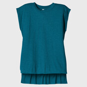 Women's Flowy Muscle Tee with Rolled Cuffs